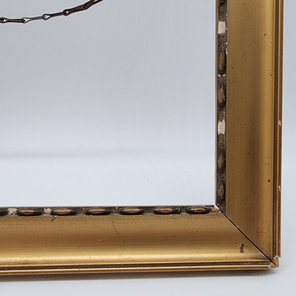 Art Deco Wood Picture Photo Frame Gesso AS IS 13.5"x18.75" VTG - Picture 3 of 15